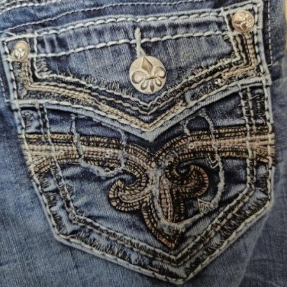 Rock Revival Sukara Boot Med Wash Jeans Size 25 - Picture 7 of 13